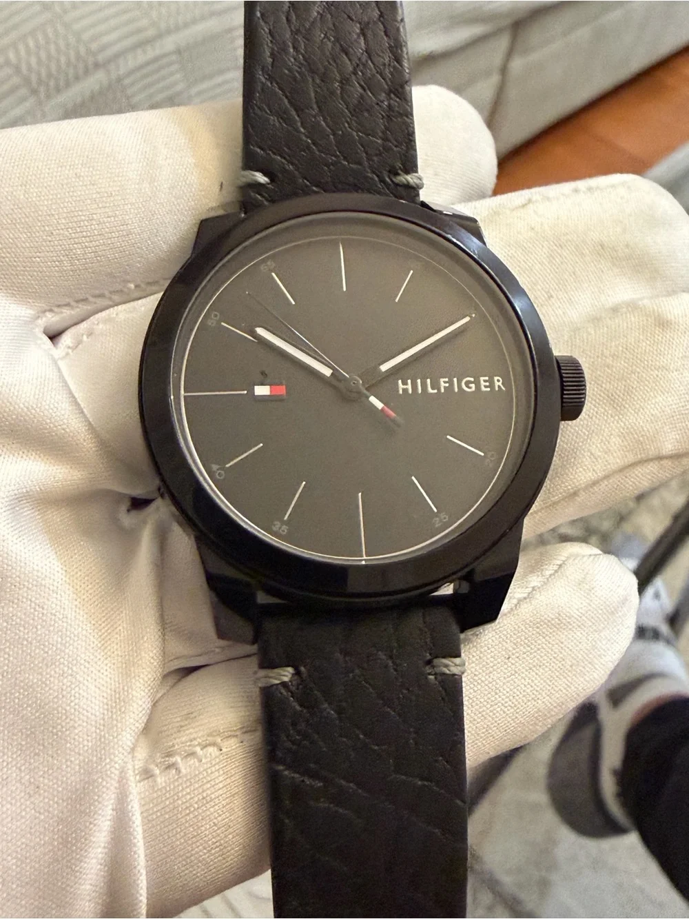 Tommy Hilfiger Men's Black Watch (Model 1791384) Quartz 42mm